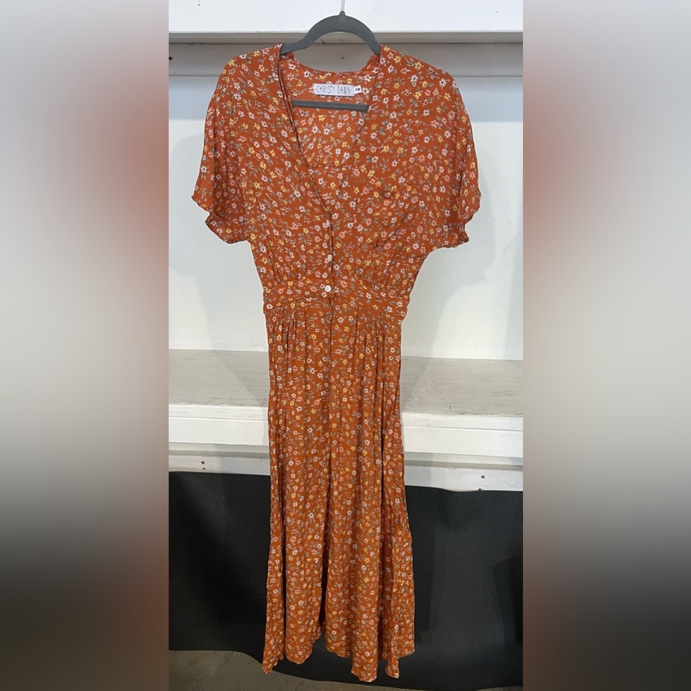 Christy Dawn Floral Button-Down Dress